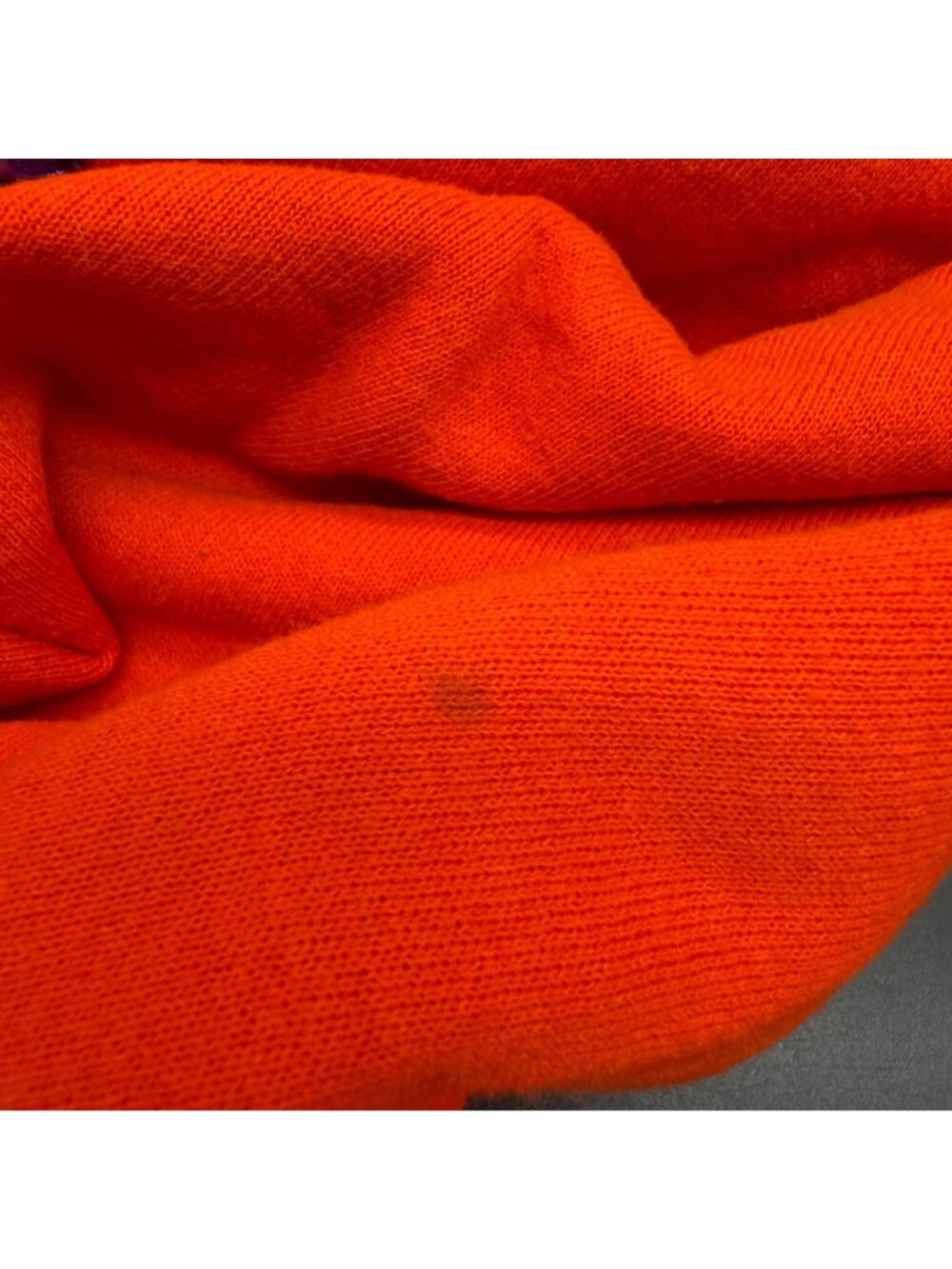 Vintage Halloween Sweatshirt Haunted House Orange Ghosts Bats Spooky 90s USA XL - Picture 12 of 13